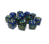 Dadi D6 Gemini dal design a spigoli vivi, realizzati in modo unico, dimensioni 1