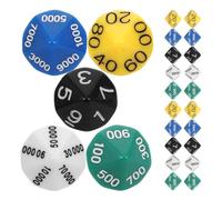 Dadi da Gioco da Tavolo Numeri, 30 Pezzi in Plastica | Accessorio per Educazione e Divertimento, Lavorazione Curata, Formato Portatile, Uso Versatile Colore Casuale