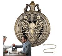 Dadi da gioco di ruolo, set di dadi con cassa 'orologio da tasca, 7 dadi con cassa 'orologio da tasca, giochi da tavolo da viaggio per uomini e donne, accessori da gioco di ruolo