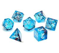 DADI DA GIOCO GLASSSTAFF Set di CritStones Liquid Core Mermaid's Maelstrom (7)