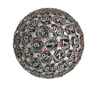 Dadi Da Gioco Heavy Metal - Singolo D100, Premium Replay Die | Dadi Decorativi Per Maestri Di Gioco, Sistemi Di Battaglia Fantasy, Set Di Campagne, Display Collezionista E Avventure Da
