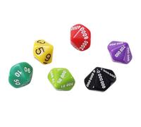 Dadi da Gioco in Plastica 6 Pezzi Numeri, Angoli Arrotondati, Portatili | Marcature Chiare, Bordi Lisci, Utili per Esercizi di Matematica, Giochi da Tavolo e Serate al Bar Colore Casuale