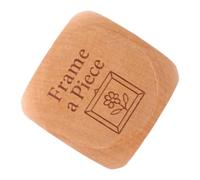 Dadi Decisionali per Quilting in Legno, Incisi, 6 Facce | Strumento Portatile per Laboratori e Hobby di Cucito, Esito Preciso del Lancio, Attività Creativa per Famiglie
