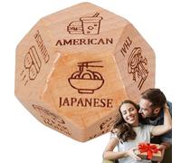 Dadi decisioni alimentari, cubetti di decisione, regalo per gli amanti del cibo | Cubo di decisione per la cena riutilizzabile come compleanno, Natale, anniversario, Halloween e vale
