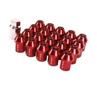 Dadi Dei Bulloni Ruote Compatibile Con Mazda 3 Per MPS 2009 2010 2011 2012 2013 20 Pz M12x1.5 Bulloni Ruota Lug Nuts 35mm Estremità Chiusa Pneumatico Lug Nuts(Rosso)