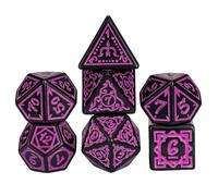 Dadi del gioco da tavolo, set di dadi | Set di dadi acrilici per set da tavolo - Dormo della barra di Usa colori vivaci set completo di scatola di immagazzinaggio magnetica per activ