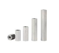 Dadi di accoppiamento esagonali, Dadi di accoppiamento esagonali in acciaio inossidabile 304 M3-M16 20-50 mm argento 1/2/5 pezzi(Length 40mm,M14 1PC)