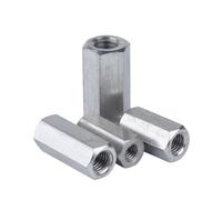 Dadi di accoppiamento esagonali Dadi di accoppiamento esagonali M3 in acciaio inossidabile 304, dado esagonale lungo, perno filettato, accessori for ferramenta(M3x4.7x55mm-2pcs)