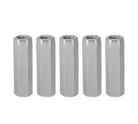 Dadi di accoppiamento esagonali, Dadi di accoppiamento for barra esagonale da 5 pezzi, connettori for filettata M4, dadi estensione for manicotti giunzione