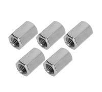 Dadi di accoppiamento esagonali in acciaio inossidabile 5 pz/10 pz/M14, bulloni di accoppiamento filettati, viti for macchine utensili, dadi di accoppiamento lunghi, dadi di accoppiamento di fissaggio