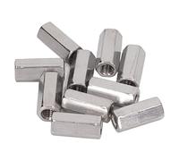 Dadi di accoppiamento esagonali M8, dadi per connettori in acciaio inossidabile 304 per aste filettate, bulloni e prigionieri, filettatura fine M8x1,25 per applicazioni interne ed