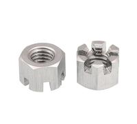 Dadi di bloccaggio esagonali con intaglio in acciaio inossidabile 304 | Multicolore, varie misure metriche, 5/10/20/50/100 PC, fissaggio industriale: connessione sicura(M16 20PCS)