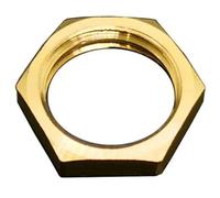 Dadi di bloccaggio esagonali in ottone Raccordo for tubi Dado flangiato 1/8" 1/4" 3/8" 1/2" 3/4" 1" Filettatura femmina Tappo con gambo esagonale(Nut,1/4")