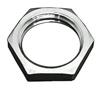 Dadi di bloccaggio esagonali in ottone Raccordo for tubi Dado flangiato 1/8" 1/4" 3/8" 1/2" 3/4" 1" Filettatura femmina Tappo con gambo esagonale(Nut-Nickel plated,1/8")