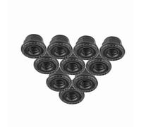 Dadi di Bloccaggio RC, 10 Pezzi Dado di Bloccaggio Ruota per Auto RC Dado di Bloccaggio Ruota in Metallo Lavorato a CNC Universale Dado Ruota Esagonale RC Set di Bussole per Dadi