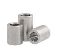 Dadi di collegamento rotondi, Dadi di accoppiamento in acciaio inossidabile 304 M3 M4 M5 Confezione da 78 pezzi(M5x 8x8 5pcs)