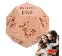 Dadi di decisione alimentare | Dadi alimentari per lei regalo di coppie | Gioco di modelli di decisione alimentare | Generatore di idee creative per date per notti romantiche, conversazione, attività