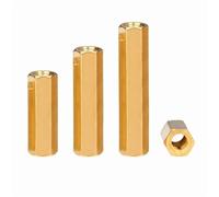 Dadi di estensione in ottone da 10 pezzi, metrici M2 M4 M5, dadi accoppiamento esagonali in precisione (35 mm * M3)(45MM*M4)