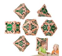 Dadi di gioco di ruolo, set di dadi - set di dadi multiuso multipli,grandi dadi da gioco portatili 7x, set di dadi colorati per riunioni tra amici, campeggio, set di dadi multifacce, dadi