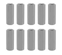 Dadi di Hardware Dado di accoppiamento M6 10 Pezzi Dado a Asta Lunga Dado a Manica Esagonale Esagonale, Elementi di fissaggio Filettati Asta Filettata M6 (Kikumib9x04ntgvc-03)