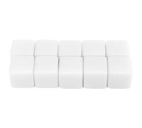 Dadi di Matematica e Apprendimento 30 pezzi da 16 mm, Cubi bianchi a sei facce vuoti, per uso in classe