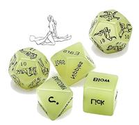 Dadi Di Plastica Verdi Fosforescenti, Oggetti Di Scena Per L'Intrattenimento Notturno, Confezione Da 5 Pezzi, Gioco Per Feste Da Avere, Regalo Originale -Z