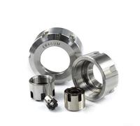 Dadi di serraggio per fresatura CNC, supporto mandrino tornio, dadi esagonali, fori di bilanciamento dinamico per ridurre l'usura (ER16-A)