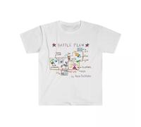 DADI DIGAO Home Alone Battle Plan T-Shirt Kevin McCallister Macaulay Culkin Christmas Tee White M