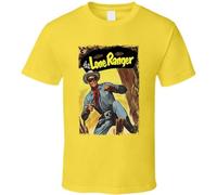 DADI DIGAO The Lone Ranger Retro Comic Book Cover T Shirt Yellow 3XL