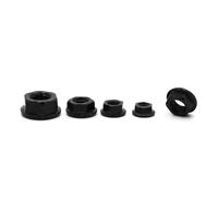 Dadi esagonali con flangia seghettata di bloccaggio metrici Multicolori, dimensioni multiple(Black Carbon Steel,M4 20pcs)