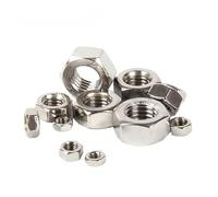 Dadi esagonali M1 M1.2 M1.4 M1.6 M2 M2.5 M3 M3.5 M4 M5 M6 M8 M10 M12 M14 M16 M18 M20 Dado esagonale in acciaio inossidabile 304 DIN934(M1.2 x 100Pcs)