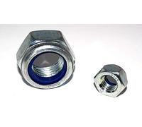Dadi Esagonali M10-M20 con Clip Acciaio Zincato Dado di Serraggio Madre di Sicurezza Dado Autobloccante Din 985 Filettatura Fine - 5 Pezzo, M14x1,5