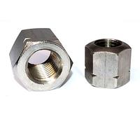 Dadi esagonali M6 BM6, 10 pezzi, DIN 6330, in acciaio inox A2, forma B, dado a vite alto, dado esagonale, dadi lunghi