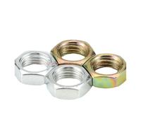 Dadi esagonali piatti sottili in acciaio zincato M7 M8 M9 M10 M12 M14 M16(Color Zinc Plated,M8(20Pcs))