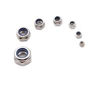 Dadi esagonali sottili con coppia prevalente M2 - M10 Dado di bloccaggio in nylon in acciaio inox 304 M4 M6 M8 5-50 pezzi(M3-50pcs)