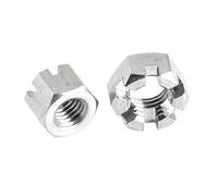 Dadi esagonali sottili con intaglio M6 M8 M10 M12 M14 M16 M18 M20 Dado esagonale in acciaio inox 304 1/10 PZ(M18-1pcs)