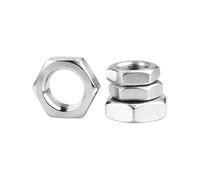 Dadi esagonali sottili piatti in acciaio inossidabile DIN439 304 Dadi esagonali piatti a basso profilo GB6172 M3 M4 M5 M6 M8 M10 M12 M16 M18 M20(M5 50pcs)