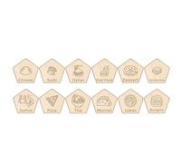 Dadi Fatti A Mano Dodecahedron Con Le Date Costellazioni Celesti Per Gioco E L'apprendimento Della Durata Delle Dadi Gioco In Legno