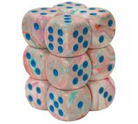 Dadi festivi Chessex D6 da 16 mm, esaedro, 12 pezzi, per bambini dai 14 anni in