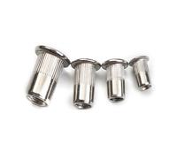 Dadi filettati in acciaio inox 304 10/20/50 pezzi dado filettato testa piatta filettato utensile M3 M4 M5 M6 M8 M10 M12 (M6)