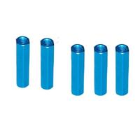 Dadi flangiati, dadi esagonali Dadi di accoppiamento esagonali lunghi in lega di alluminio M3 6 mm-60 mm multicolore, confezione da 10(Blue,M3x21H5mm)