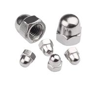 Dadi flangiati, dadi esagonali Dado esagonale completo Dado cieco a testa bombata Acciaio inossidabile 304 M3-M20 20 pezzi(M4)