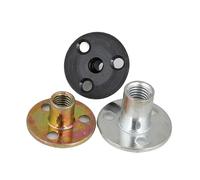 Dadi for ferramenta, 2/5/10 pezzi M6 M8 M10 M12 Giunto filettato in ferro zincato a tre fori Flangia di bloccaggio Dado(8X37MM Color,5PCS)