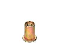 Dadi for rivetti a testa piatta in acciaio inossidabile M3-M12 304, inserti for rivetti filettati for rivettatura solida e rinforzo della filettatura(Color zinc,M12 (5Pcs))