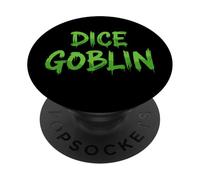 Dadi Goblin - Set di dadi da gioco da tavolo con scritta in lingua inglese "Luck Fun" PopSockets PopGrip Adesivo
