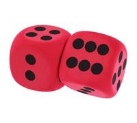 Dadi Grandi Gioco da Tavolo 2 Pezzi Eva Rosso per Ragazzo Ragazza
