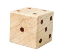 Dadi grandi in legno da giardino, 7 cm, bordo liscio, leggeri, per cortile, bambini, famiglia, L, 1 pezzo