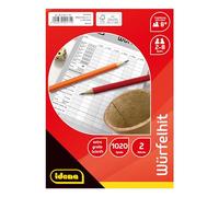 Dadi Hit - Blocchi da gioco con scritta grande, 2 pezzi da 85 fogli per 1020 giochi