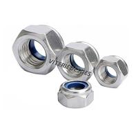 DADI IN ACCIAIO INOX AUTOBLOCCANTI ESAGONALI M22 M24 M27 M30 PASSO GROSSO