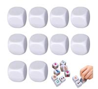 Dadi in,Cubetti di dadi in - 10 di cubi arrotondati s - Dadi per insegnamento del conteggio della matematica di sei volti per bambini, Grafiti, di costruzione, Pittura creativa